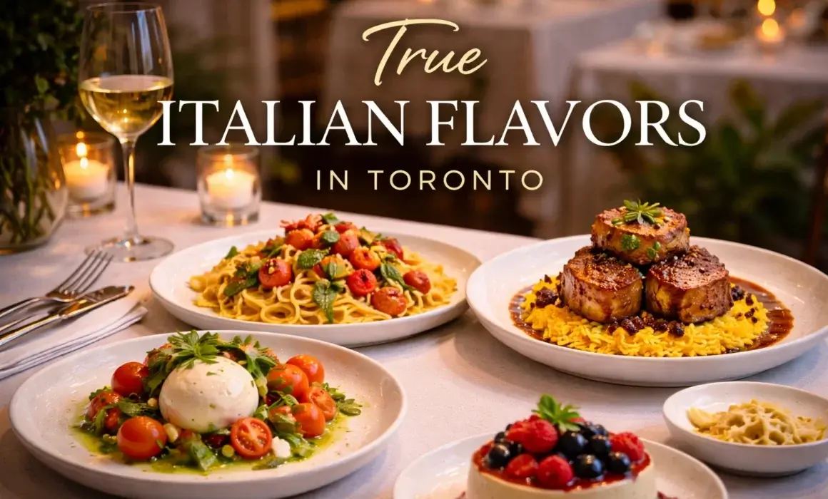 Authentic Italian dishes with pasta, burrata, steak and dessert